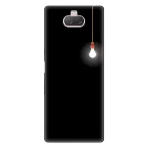 Чохол з картинками на чорному фоні для Sony Xperia 10 (Лампочка)