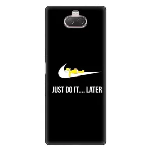 Силиконовый Чехол на Sony Xperia 10 с картинкой Nike (Later)