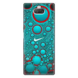 Силиконовый Чехол на Sony Xperia 10 с картинкой Nike (Найк зеленый)