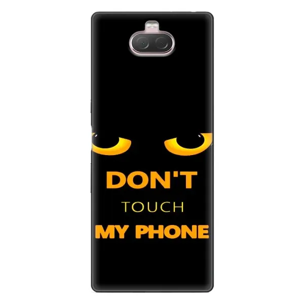 Чехол с рисунком «Не трогай мой телефон» для Sony Xperia 10 Чехол с рисунком «Не трогай мой телефон» для Sony Xperia 10