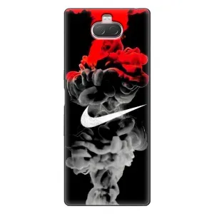 Силиконовый Чехол на Sony Xperia 10 с картинкой Nike (Nike дым)