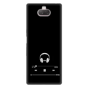 Чохол з картинками на чорному фоні для Sony Xperia 10 (Плеєр)