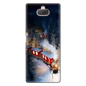 Силіконовий бампер на різдво для Sony Xperia 10 (Потяг)