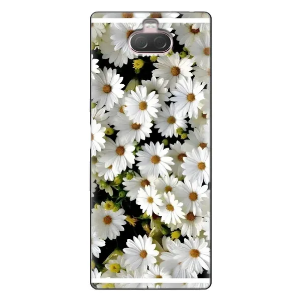 Чехол с рисунком «Рамка в ромашках» для Sony Xperia 10 Чехол с рисунком «Рамка в ромашках» для Sony Xperia 10