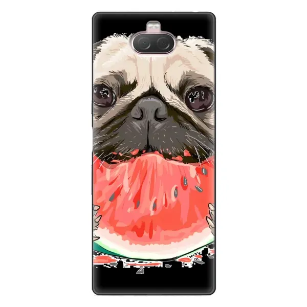 Чехол с рисунком «Смешной Мопс» для Sony Xperia 10 Чехол с рисунком «Смешной Мопс» для Sony Xperia 10