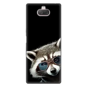 Силіконовий Чохол з Энотами на Sony Xperia 10 (Стильний Єнот)