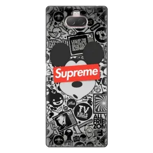 Чехол с Брендами одежды на Соин Кспериа 10 (Supreme Маус)