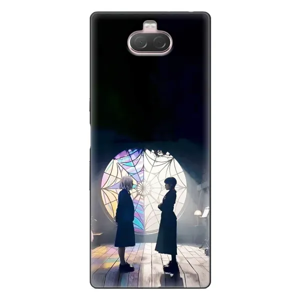 Чехол с рисунком «Уэнсдей и Энди» для Sony Xperia 10