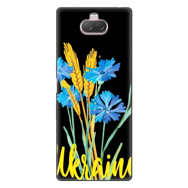 Чехол с рисунком «Ukraine в цветочках» для Sony Xperia 10 Чехол с рисунком «Ukraine в цветочках» для Sony Xperia 10