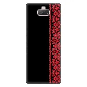 Силиконовый Чехол на Sony Xperia 10 с картинкой Вышиванки