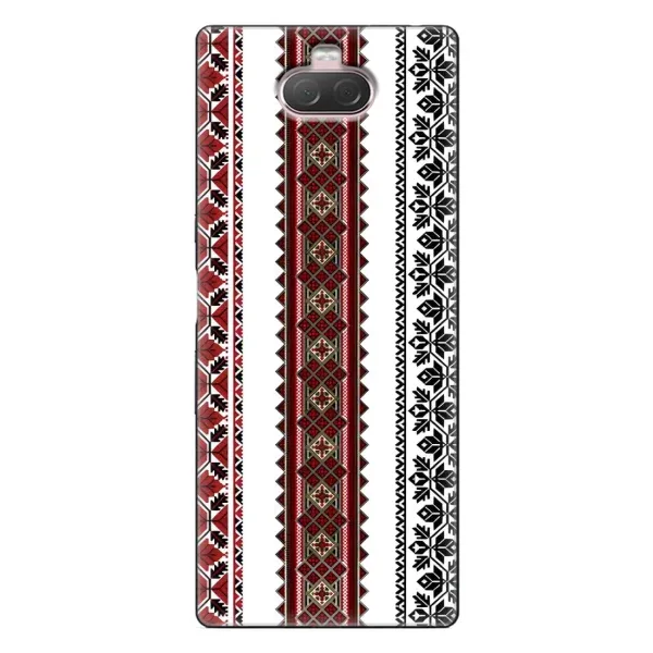 Чехол с рисунком «Вышиваночки» для Sony Xperia 10