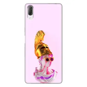 Чехол с Прикольным принтом на Sony Xperia L3 (АРТ Статуя)
