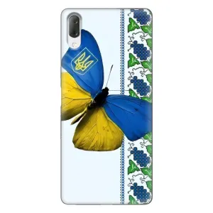 Чехол с Украинской символикой на Хпериа Л3 (Бабочка)