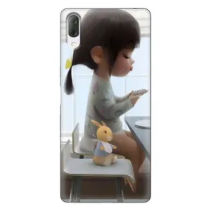 Девчачий Чехол для Sony Xperia L3 (Девочка с игрушкой)
