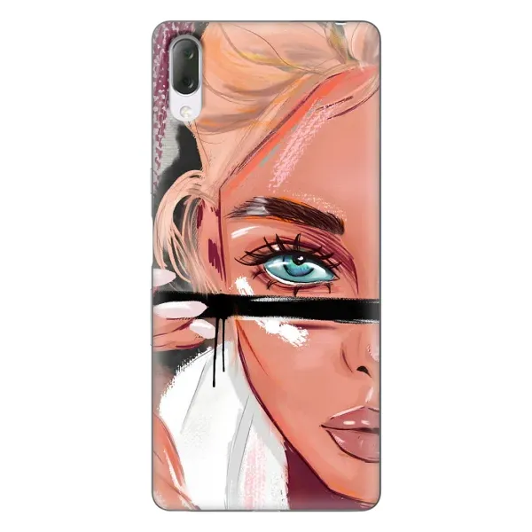 Чехол с рисунком «Девушка и ресницы» для Sony Xperia L3 Чехол с рисунком «Девушка и ресницы» для Sony Xperia L3