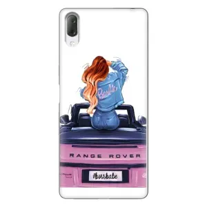 Силіконовый Чохол на Sony Xperia L3 з картинкой Модных девушек (Дівчина на машині)