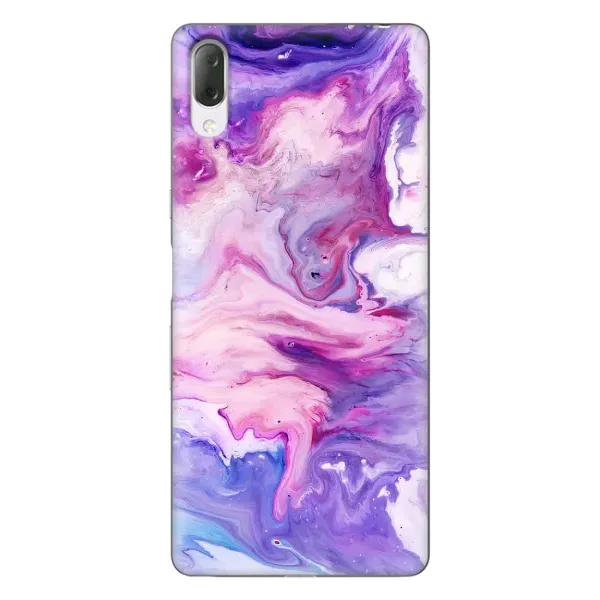 Чехол с рисунком «Фиолетовый мрамор» для Sony Xperia L3 Чехол с рисунком «Фиолетовый мрамор» для Sony Xperia L3