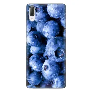 Чехол с изображением вкусной еды для Sony Xperia L3 (Голубика)