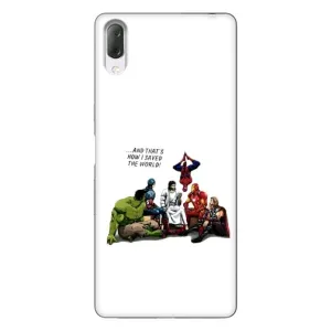 Чехлы для Sony Xperia L3 (Для Христиан) (Иисус супергерой)