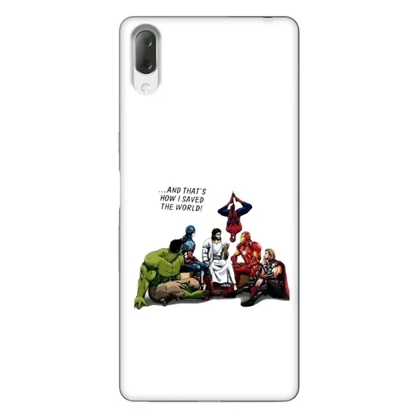 Чехол с рисунком «Иисус супергерой» для Sony Xperia L3 Чехол с рисунком «Иисус супергерой» для Sony Xperia L3