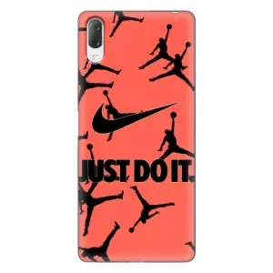 Силиконовый Чехол Nike Air Jordan на Хпериа Л3
