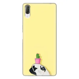 Бампер для Sony Xperia L3 з картинкою "Песики" (Кактус на голові)