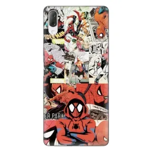 Чехол Супергерой Человека Паука на Sony Xperia L3 (Комикс Паука)