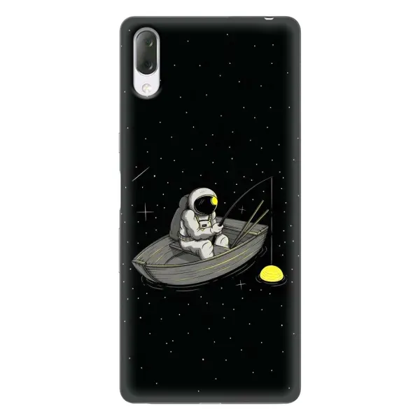 Чехол с рисунком «Космонавт на рыбалке» для Sony Xperia L3 Чехол с рисунком «Космонавт на рыбалке» для Sony Xperia L3