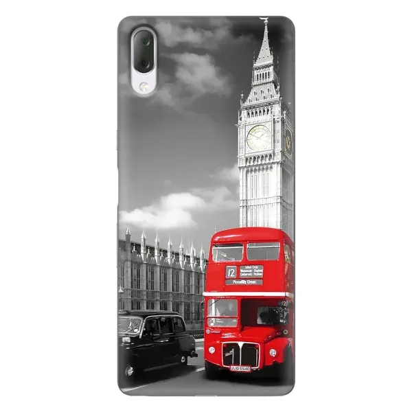 Чехол с рисунком «Красный автобус» для Sony Xperia L3 Чехол с рисунком «Красный автобус» для Sony Xperia L3
