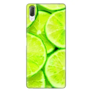 Чехол с изображением вкусной еды для Sony Xperia L3 (Лайм)