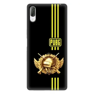 Чехол (TPU) с картинкой "Лого Пабг" на Хпериа Л3 (Лого PUPG)