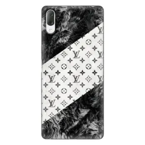 Чехол Стиль Louis Vuitton на Sony Xperia L3 (LV на белом)