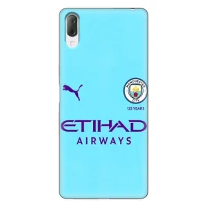 Силиконовые Чехлы принт Футбол на Sony Xperia L3 (Man City)