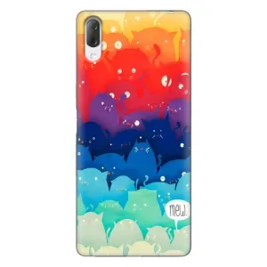 Силіконовий чохол з котиком для Sony Xperia L3 (Mew)