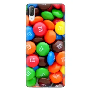 Чехол с изображением вкусной еды для Sony Xperia L3 (Разноцветные M&M'S)