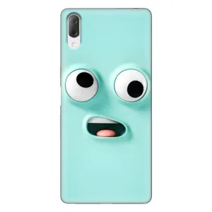 Силиконовые Чехлы (смешные стикеры) для Sony Xperia L3 (Забавное мятное лицо)