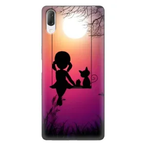 Девчачий Чехол для Sony Xperia L3 (На качели)