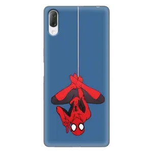 Чехол Супергерой Человека Паука на Sony Xperia L3 (На паутине)