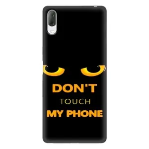 Чехол с Прикольным принтом на Sony Xperia L3 (Не трогай мой телефон)