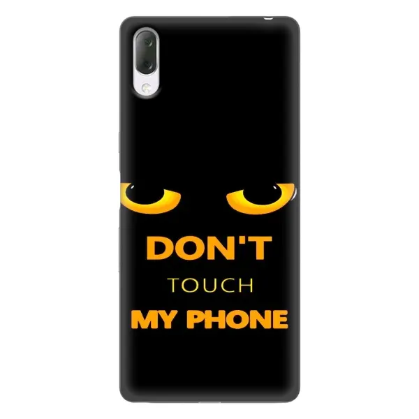 Чехол с рисунком «Не трогай мой телефон» для Sony Xperia L3 Чехол с рисунком «Не трогай мой телефон» для Sony Xperia L3