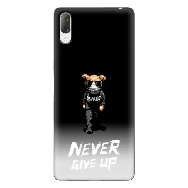 Чехол с рисунком «Never» для Sony Xperia L3