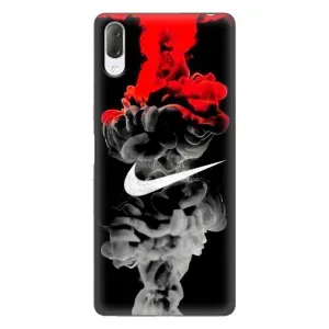 Силиконовый Чехол на Sony Xperia L3 с картинкой Nike (Nike дым)