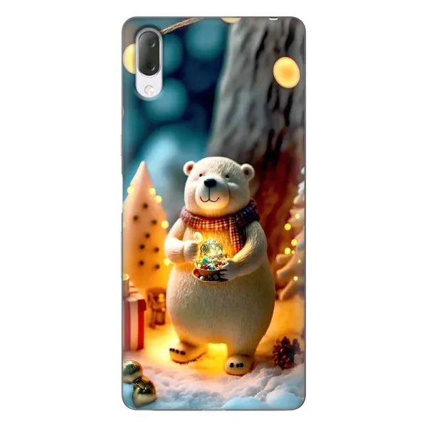 Чехол с рисунком «Новогодний ведмеженок» для Sony Xperia L3 Чехол с рисунком «Новогодний ведмеженок» для Sony Xperia L3