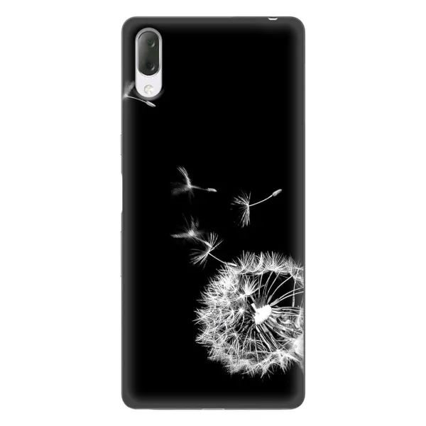 Чехол с рисунком «Одуванчик на чёрном» для Sony Xperia L3 Чехол с рисунком «Одуванчик на чёрном» для Sony Xperia L3