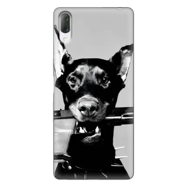 Чехол с рисунком «Опасный доберман» для Sony Xperia L3 Чехол с рисунком «Опасный доберман» для Sony Xperia L3