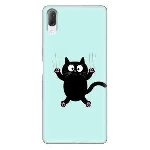 Силіконовий чохол з котиком для Sony Xperia L3 (Падаючий кіт)