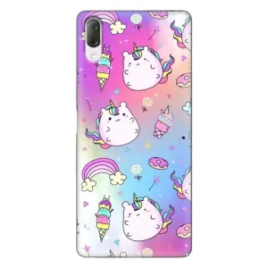 Чехол Unicorn на Sony Xperia L3 (Радуга и Единорог)