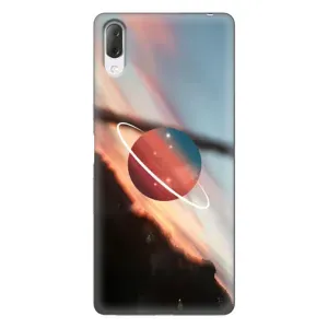 Чехол (ТПУ) с планетами на Sony Xperia L3 (Сатурн)
