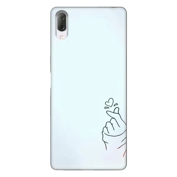Чехол с рисунком «Сердце на голубом» для Sony Xperia L3 Чехол с рисунком «Сердце на голубом» для Sony Xperia L3