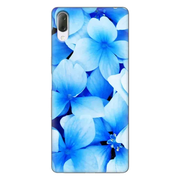 Чехол с рисунком «Синие цветы» для Sony Xperia L3 Чехол с рисунком «Синие цветы» для Sony Xperia L3